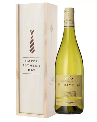 PouillyFumeWhiteWineFathersDayGiftInWoodenBox