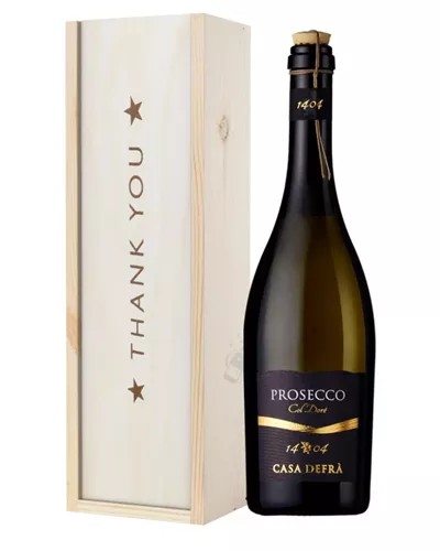 ProseccoFrizzanteThankYouGiftInWoodenBox