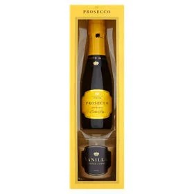 ProseccoVinoSpumanteExtraDry(20cl)&VanillaScentedCandleGiftSet