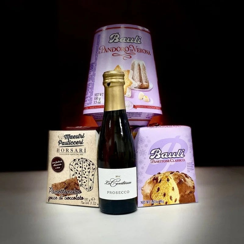 ProseccoWithMiniPanettoneOrPandoro