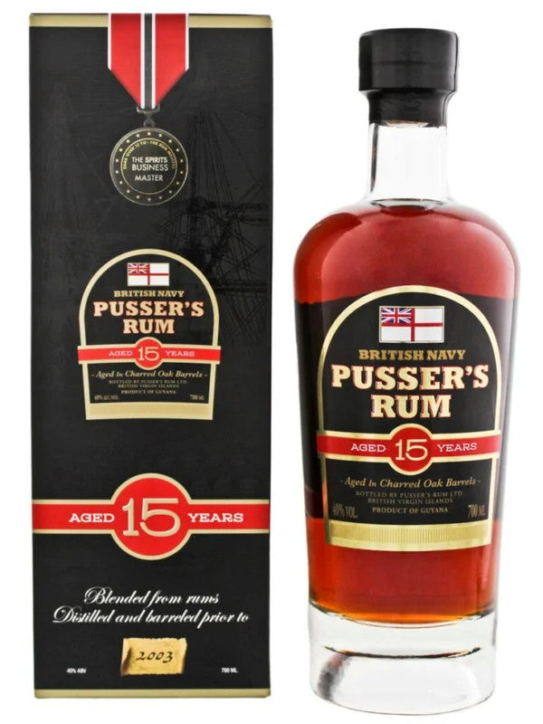 Pusser’sRum–BritishNavyAged15Years70cl.40%