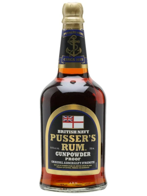 Pusser’sRum–BritishNavyBlackGunpowderProof70cl.54,5%