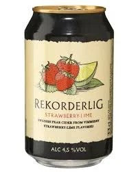 RekorderligStrawberry&LimeCans24x330ml