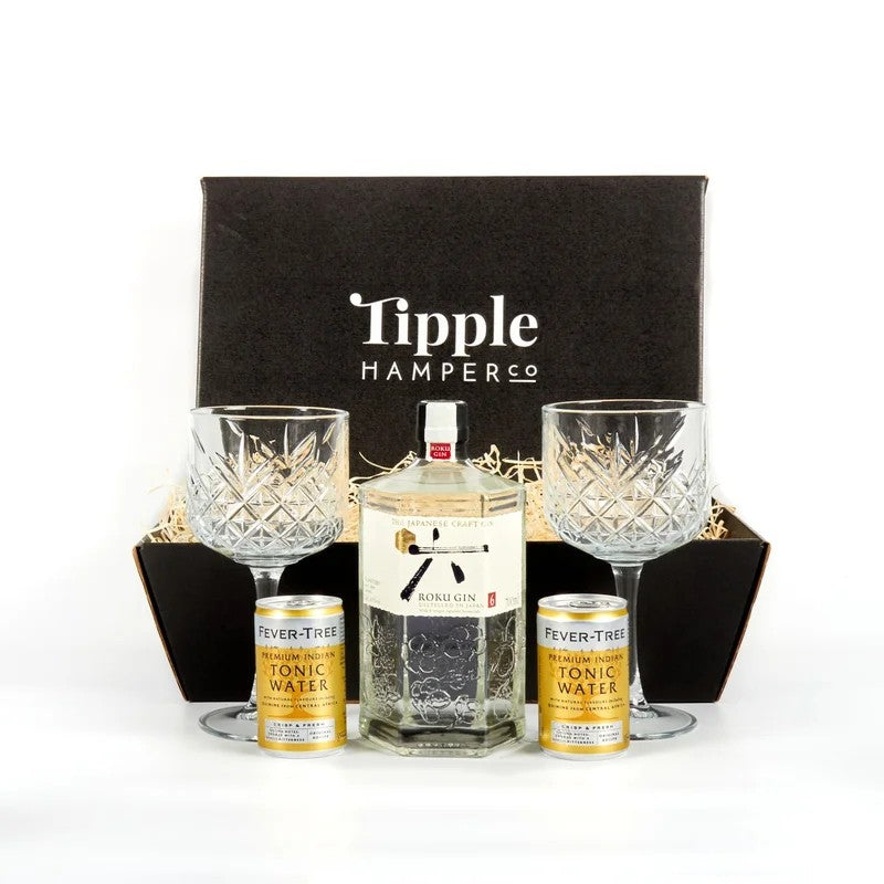 ROKUJapaneseCraftGin,TonicandVintageGinGlassesHamper
