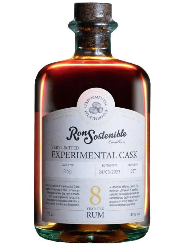 RonSostenibleRiojaExperimentalCask8Years70cl.43%