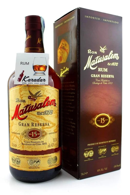 RumMatusalemGranReservaSolera15Y40%vol.Matusalem&Co