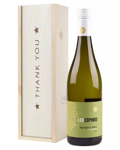 SauvignonBlancChileanWhiteWineThankYouGiftInWoodenBox