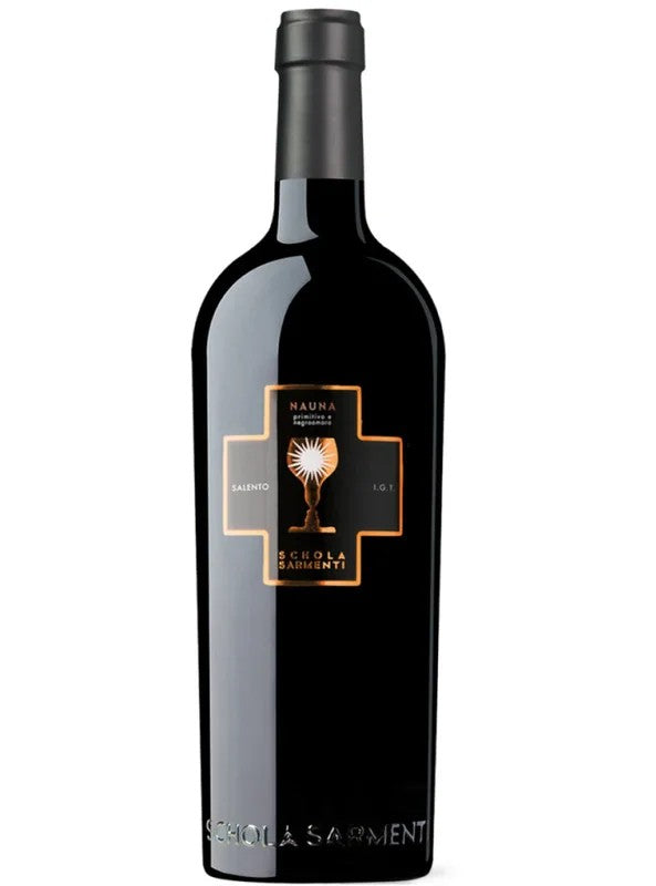 ScholaSarmenti–NaunaPrimitivoNegroamaroSalentoIGT75cl.