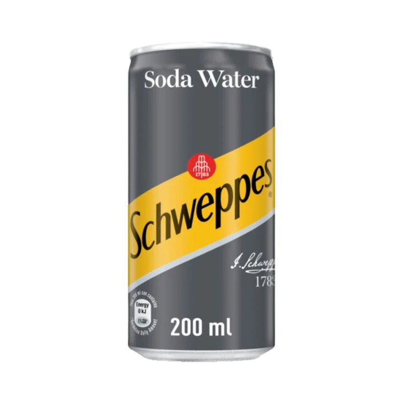 Schweppes200mlCanSodaWater