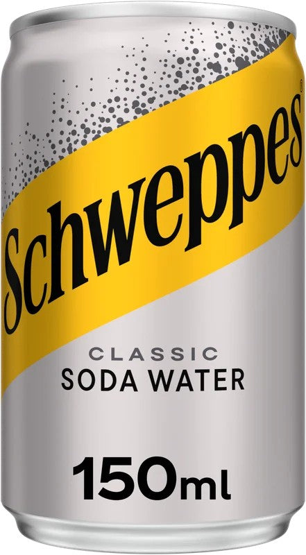 SchweppesSodaWaterCans24x150ml