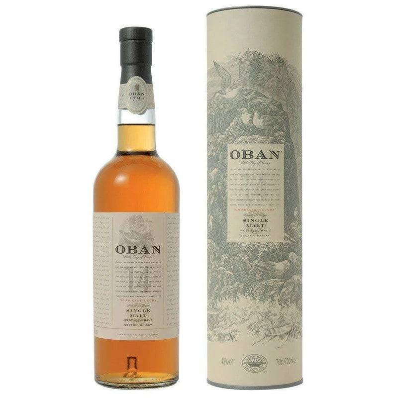 SingleMaltWhiskeyOban14Yearscl.70boxed