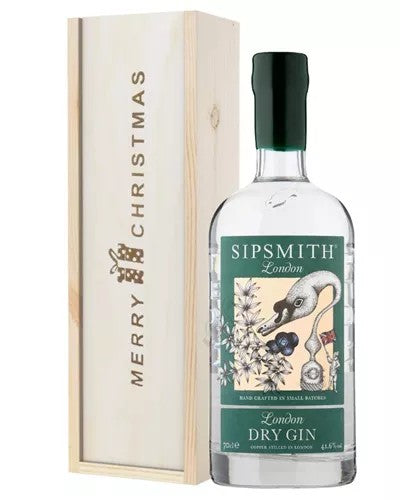 SipsmithGinChristmasGiftInWoodenBox