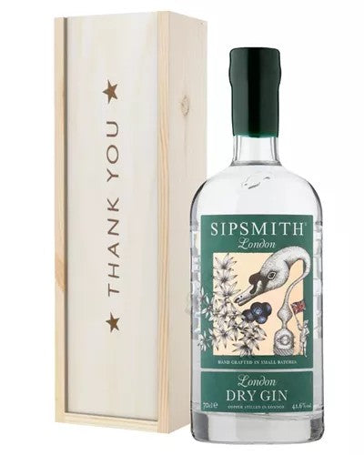 SipsmithGinThankYouGiftInWoodenBox