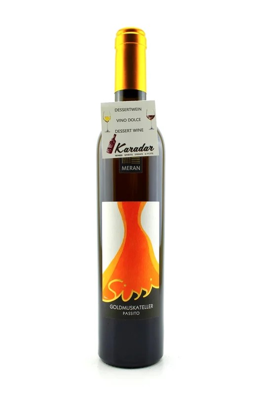 SissiStrohweinGoldmuskatellerpassito2020–12%vol.MeranoWinery