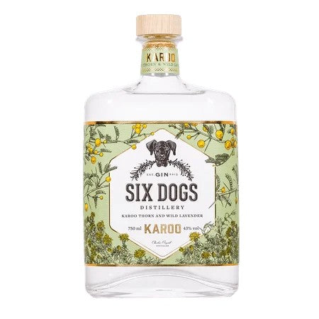 SixDogsKarooGin70cl(43%ABV)