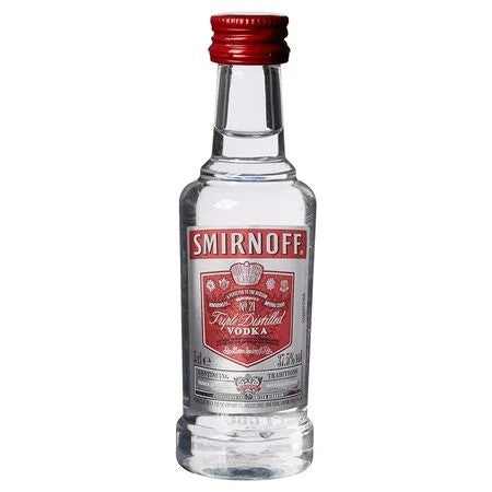 SmirnoffRedLabelVodkaMiniature37.5%ABV(5cl)