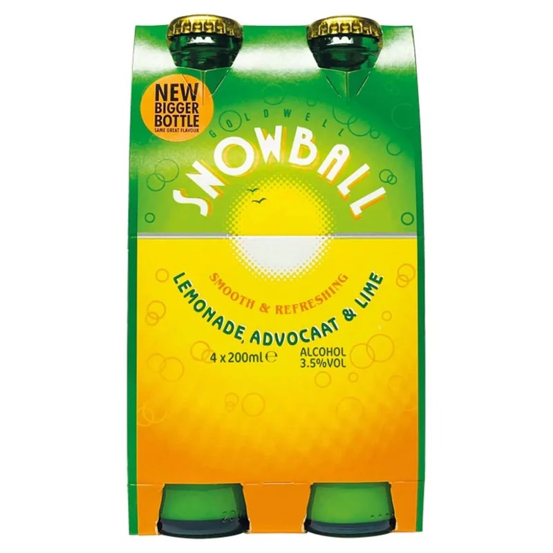 SnowballLemonade,Advocaat&Lime4x200ml