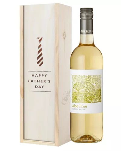 SouthAfricanCheninBlancWhiteWineFathersDayGiftInWoodenBox