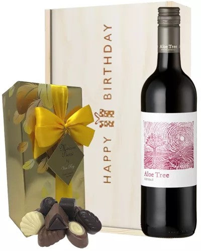 SouthAfricanRedWineandChocolateBirthdayGiftBox