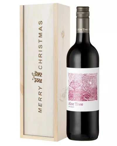 SouthAfricanShirazRedWineSingleBottleChristmasGiftInWoodenBox