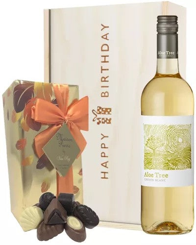 SouthAfricanWhiteWineandChocolateBirthdayGiftBox
