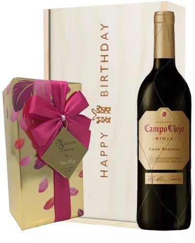 SpanishGranReservaWineandChocolateBirthdayGiftBox