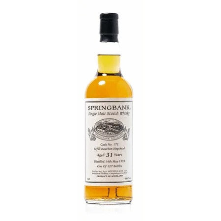 Springbank31YearOld–RefillBourbonHogsheadDistilled1993