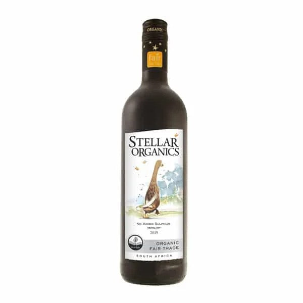 StellarOrganicsNoAddedSulphurMerlot75cl