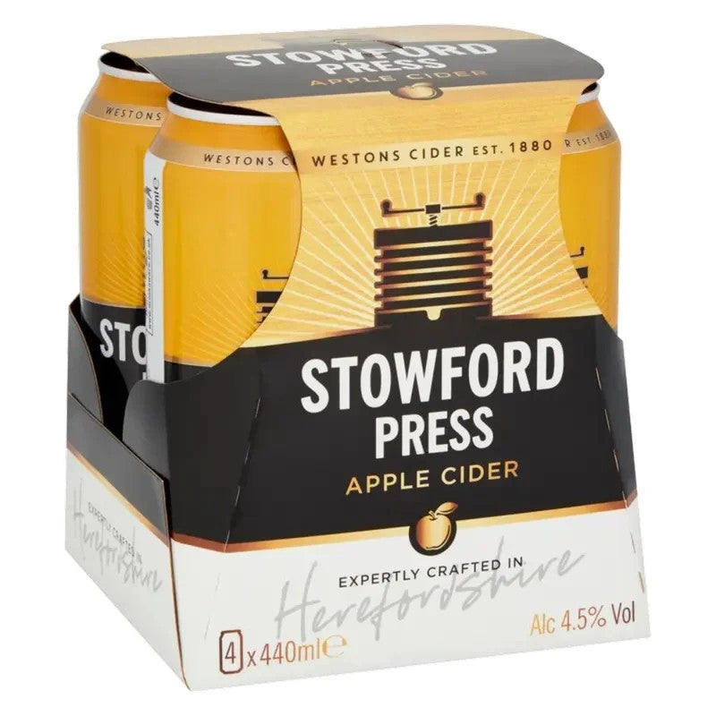StowfordPressAppleCider4Cansx440ml