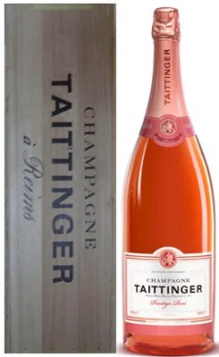 TaittingerBrutPrestigeRoseNVJeroboamInWoodBox(3Ltr)