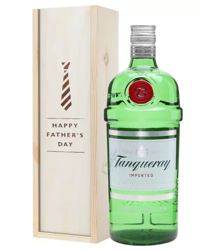 TanquerayLondonDryGinFathersDayGiftInWoodenBox