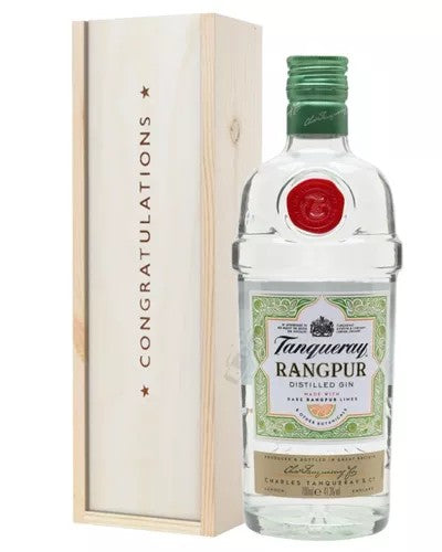 TanquerayRangpurGinCongratulationsGiftInWoodenBox