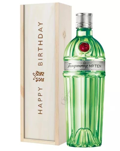 TanquerayTenGinBirthdayGiftInWoodenBox