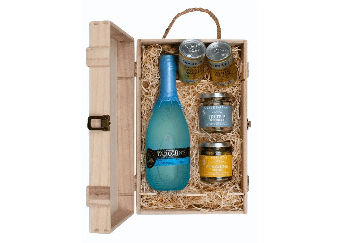 Tarquin’sGin&LuxuryNibblesWoodenGiftBoxSet