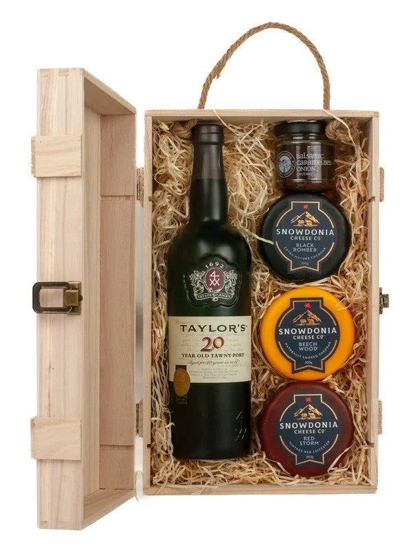 Taylor’s20YearOldTawnyPort,SnowdoniaCheese&ChutneyGiftBox