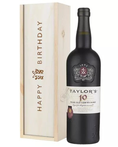 Taylors10YearOldPortBirthdayGiftInWoodenBox