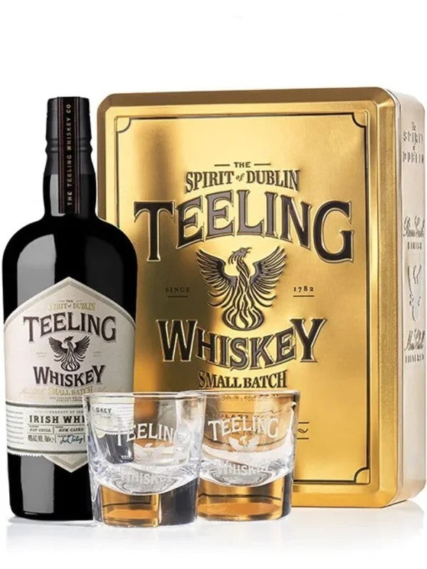 TeelingWhiskey–SmallBatchGiftPack70cl.+2Glasses46%