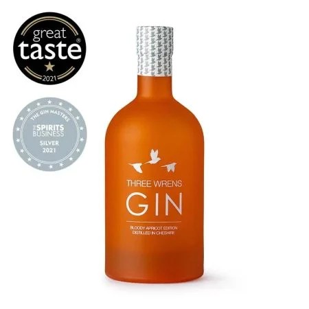 ThreeWrensBloodyApricotGin70cl(40%ABV)