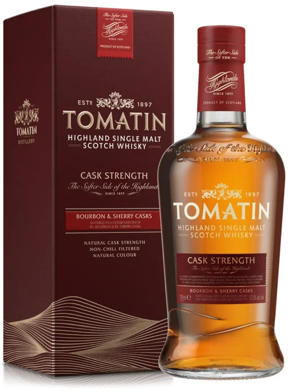 TomatinCaskStrenghtBourbon&SherryCasks70cl.57,5%