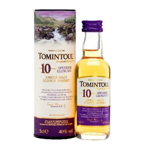Tomintoul10yoSingleMaltScotchMiniature5clBottle