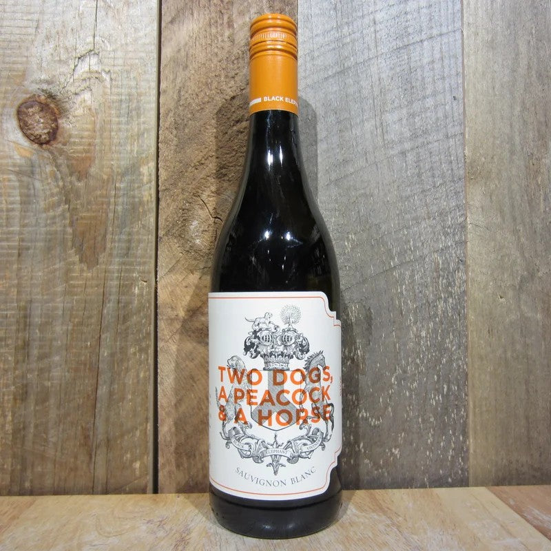 TwoDogsAPeacockAndAHorseSauvignonBlanc750ml