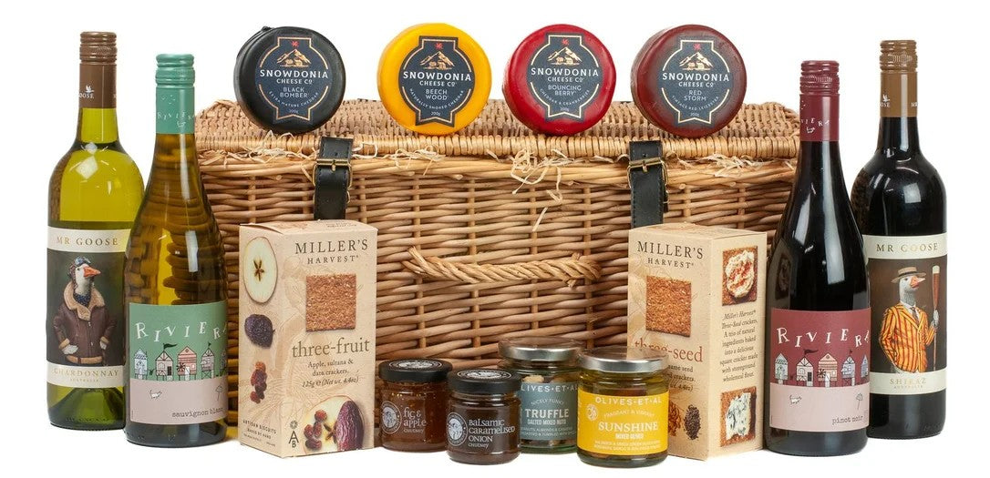 UltimateMixedWine,Cheese&NibblesHamper