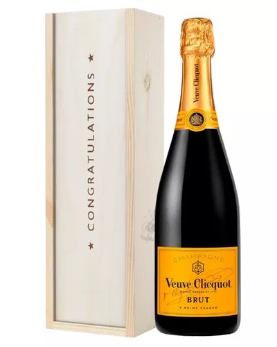 VeuveClicquotChampagneCongratulationsGiftInWoodenBox