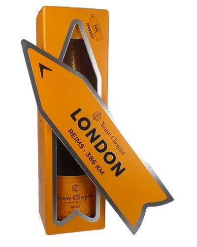 VeuveClicquotChampagneMagneticYellowArrowGiftBox
