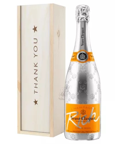VeuveClicquotRichChampagneThankYouGiftInWoodenBox