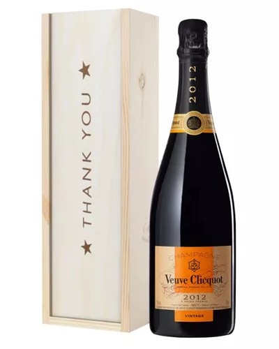 VeuveClicquotVintageChampagneThankYouGiftInWoodenBox