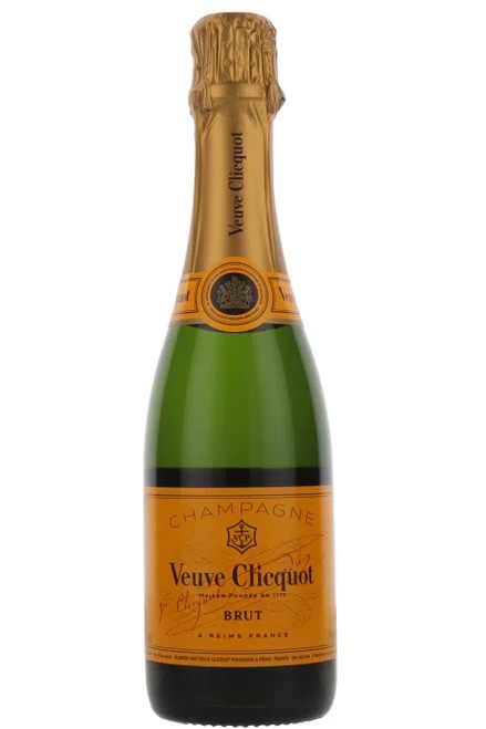 VeuveClicquotYellowLabelHalfBottleBrutChampagne