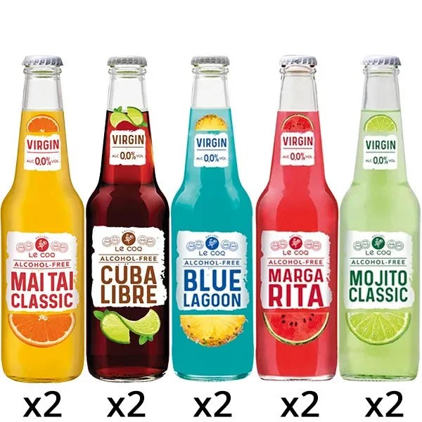 VirginCocktailMocktailMixedCase–10AlcoholFreeDrinks