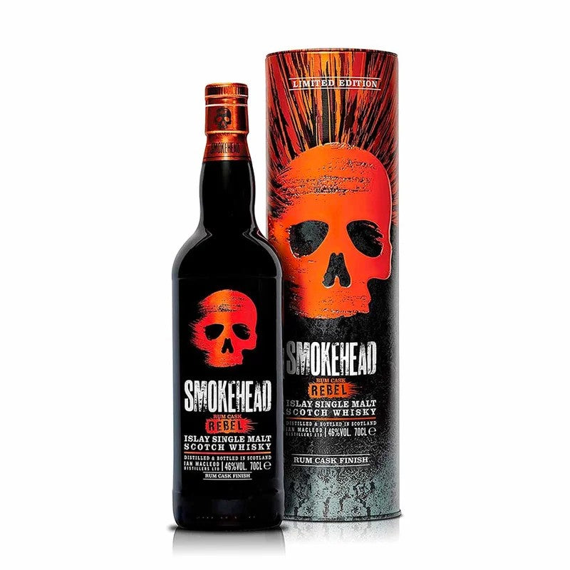 WhiskeySmokeheadRumCaskRebelIslaySingleMaltLimitedEditionCl70Case