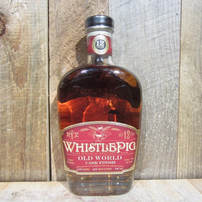 WhistlePigRyeWhiskeyOldWorld12yr750ml